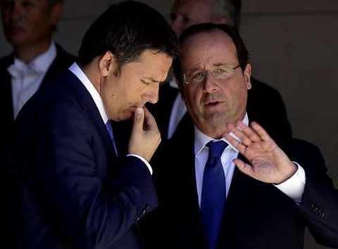Renzi y Hollande intentan inclinar la balanza europea del lado del crecimiento. 