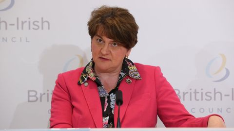 Arlene Foster dimitió este lunes como ministra principal de Irlanda del Norte