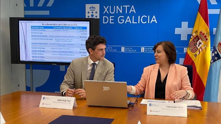Javier Arias y Susana López Abella anunciaron la concesión de ayudas a los centros de información a la mujer de Monforte, Chantada y Quiroga