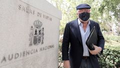 El comisario jubilado José Manuel Villarejo, a su salida de la Audiencia Nacional el pasado mes de septiembre