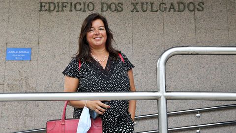 Yolanda Barreiro, abogada que ha retomado la actividad en los juzgados de Vigo
