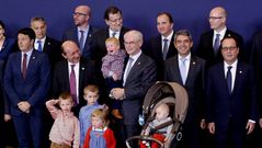 La foto ms familiar del Consejo Europeo