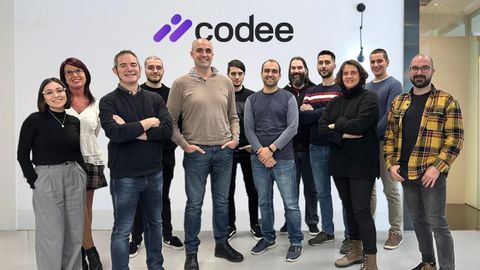 Fotografía del equipo de la start-up Codee, con sede en A Coruña