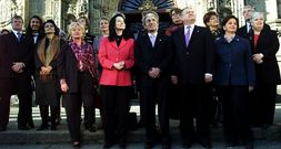 Los ministros de la UE en la foto de familia
