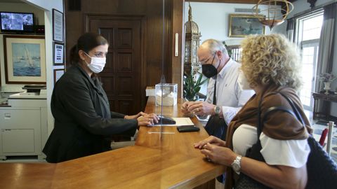La recepción del Parador de Turismo, en una imagen tomada este lunes