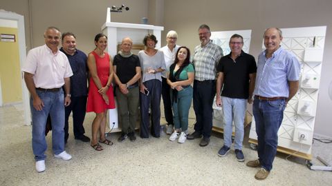 Los profesores de Italia, Grecia y Alemania que participan en el proyecto visitaron ayer el CIFP Ferrolterrra para conocer su prototipo de casa inteligente