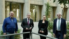 Los senadores del PP de Lugo: Juan Serrano, José Manuel Barreiro, Rosa Arza y Manuel Varela