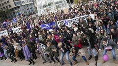 Acto contra la violencia de género en Gijón 
