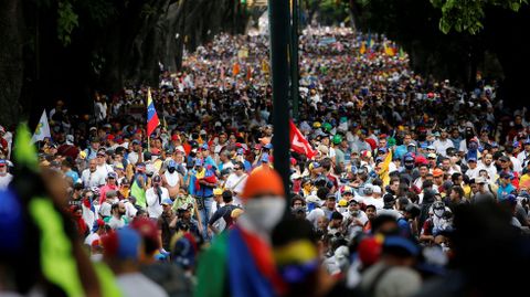 Manifestacin contra Maduro en Caracas