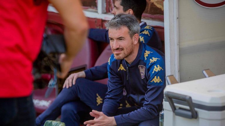 Rubén Domínguez tras caer ante el Arenas: «Pedimos perdón porque no hemos dado nuestra mejor versión»