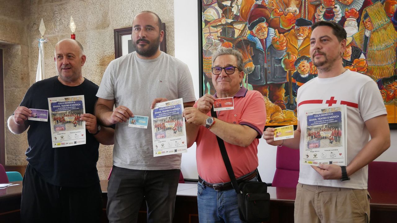 Presentaci�n de la gala ben�fica de Cruz Roja en O Carballi�o