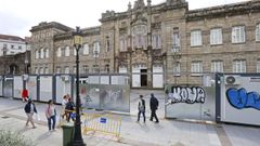 Las once aulas mviles instaladas en el exterior del IES Valle Incln de Pontevedra se retirarn a finales de junio