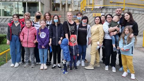 Los ucranianos instalados en Río se trasladaron el jueves a Ourense para tramitar el permiso de residencia