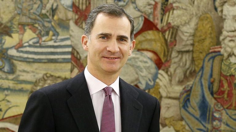 Felipe VI, ayer en una audiencia en Zarzuela