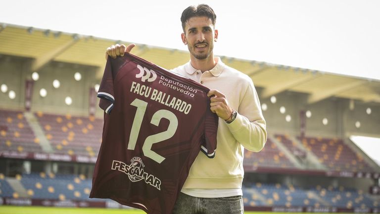 Facu Ballardo, fichaje del Pontevedra CF: «De cabeza vine. No lo pensé cuando tuve la oportunidad»