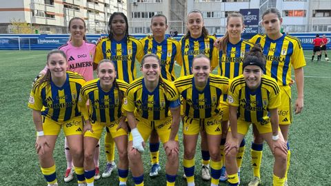 Once del Real Oviedo femenino ante el Europa