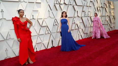 Jennifer Hudson, Tina Fey y Maya Rudolph, en la alfombra roja