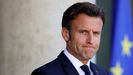 El presidente de Francia, Emmanuel Macron, este miércoles, en el palacio del Elíseo