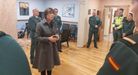 Mara Gmez durante una visita a las dependencias de la Comandancia de Ourense y el puesto de O Carballio