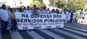 La protesta ha durado diez minutos