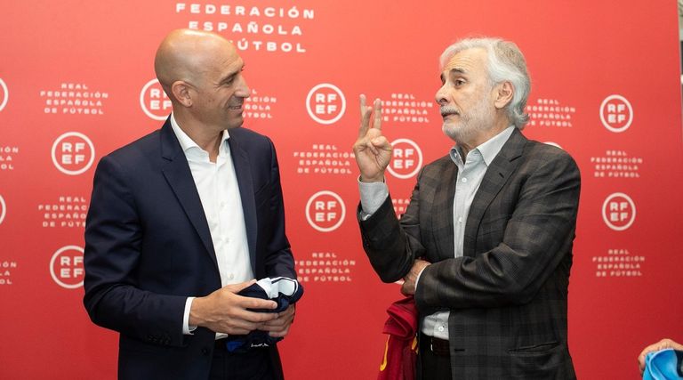 Luis Rubiales y Jesús Martínez