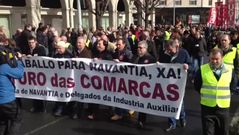 Manifestaci�n en Ferrol en defensa del naval