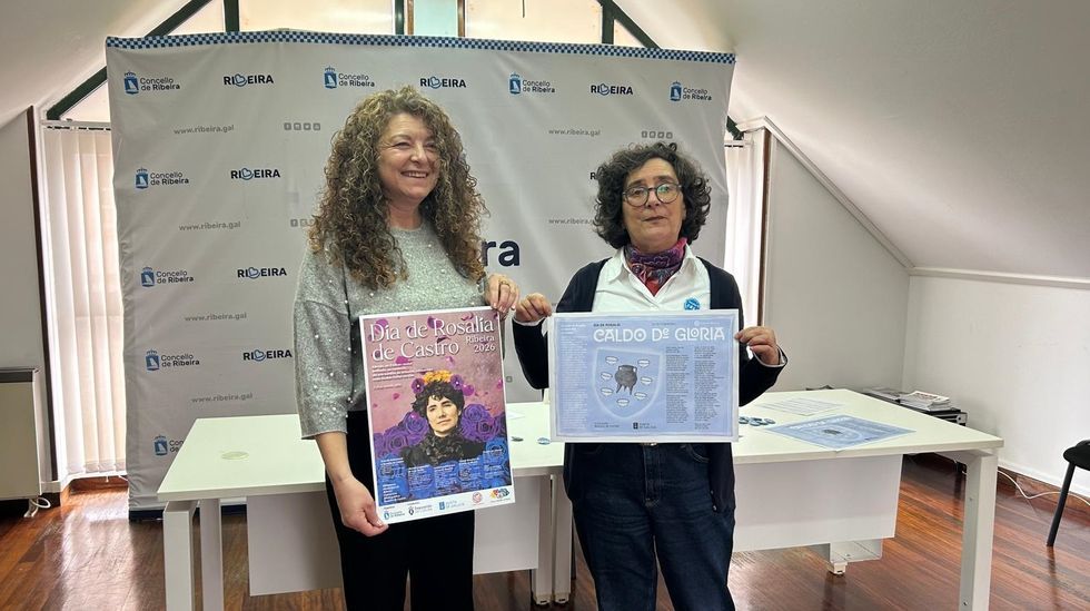 <span lang= gl >A concelleira Juana Bri�n e a t�cnica Alicia Pad�n presentaron a programaci�n</span>