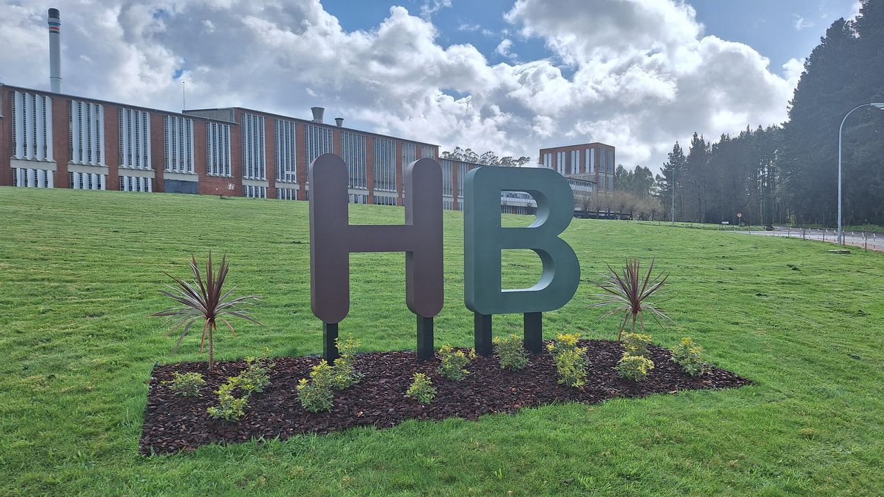 Estado deplorable del Souto da Retorta.Imagen del exterior de la f�brica Betanzos HB, situada en Requi�n.