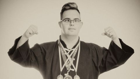 Cristian Bay�n Augusto, campe�n asturiano de Kung Fu