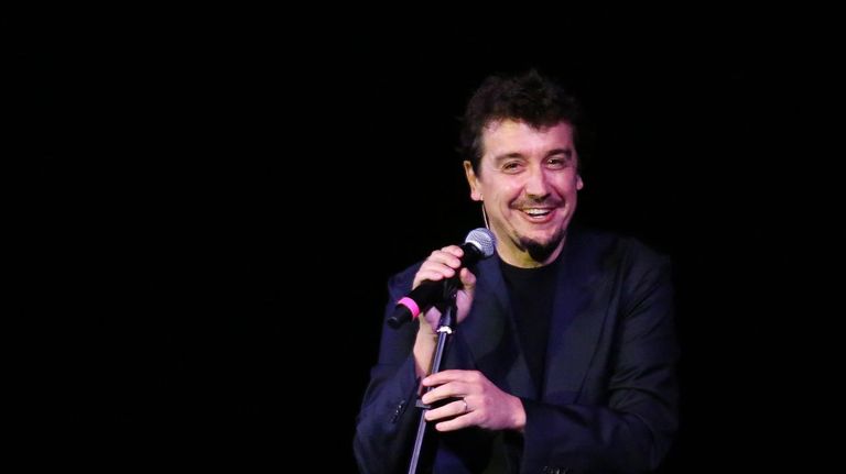 Javier Veiga, en la inauguración del auditorio de O Grove