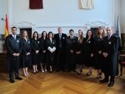 Los nueve nuevos secretarios judiciales y el presidente del TSXG