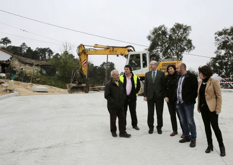 El alcalde de Ourense visitó las obras con las edilas Marga Martín y Juana Ageitos. 