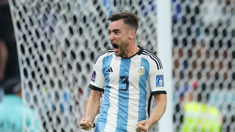 Nicols Tagliafico, con la seleccin de Argentina