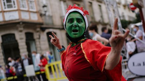 Carreras de San Silvestre en Ourense.La capital ourensana disfrut del ambiente festivo de su particular prueba de fin de ao