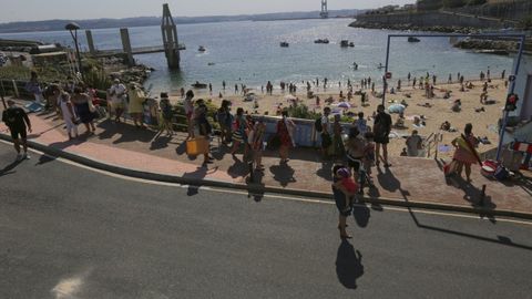 Playa de San Amaro, en A Coruña.