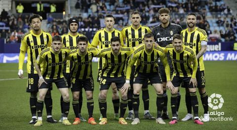 Once inicial del Oviedo en el partido en Mlaga