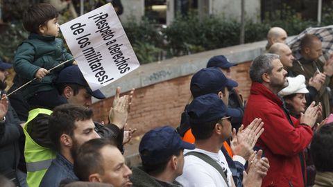 Imagen de archivo de una protesta la Asociacion Unificada de Militares Españoles (AUME) en Madrid