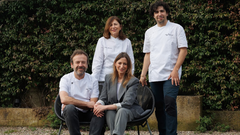 Los hermanos Sandra, Nacho y Esther Manzano, junto con el hijo de esta última, Chus Sánchez