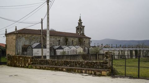 Iglesia de Nocedo do Val,  en Castrelo do Val