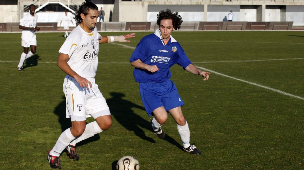 Obras en el 2009 de la variante ferroviaria de A Pobra de San Xiao, en Lncara