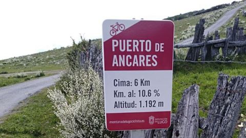 Rutas ciclistas por las montaas de Lugo, con altimetras