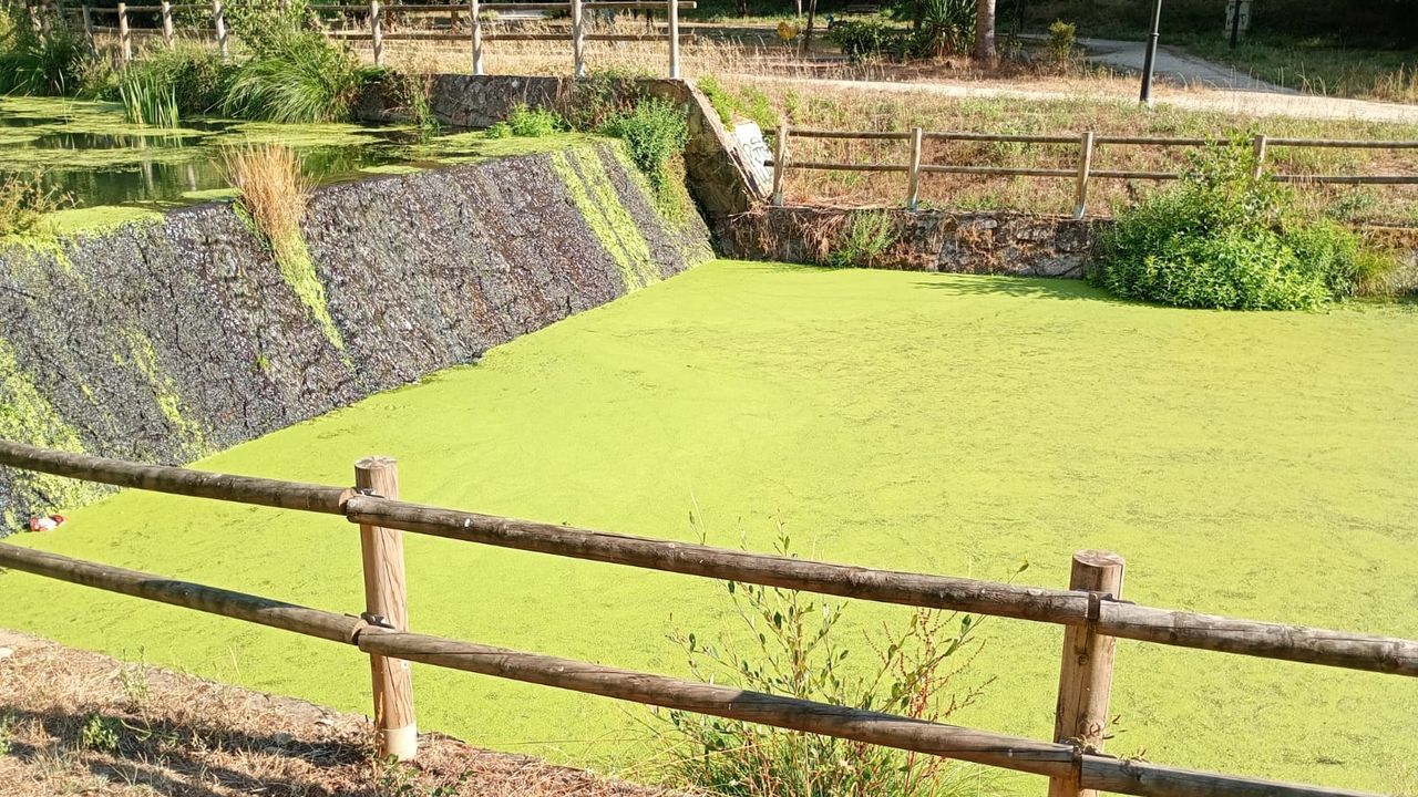 El embalse de Ba��a, construido en la d�cada de los ochenta, en una imagen de la semana pasada