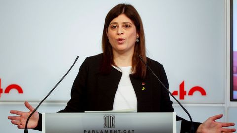 La portavoz de JxCat en el Parlamento de Catalua, Gemma Geis