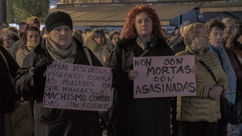 Miles de lucenses se echaron a la calle para recordar a Cristina Cabo, la mujer asesinada en Lugo