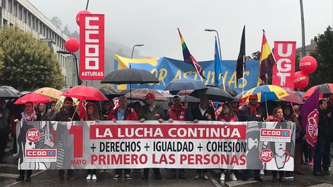 Manifestacin del 1 de Mayo de 2019 en Mieres