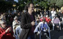 <span lang= es-es >BNG</span>. El candidato nacionalista Xos Manuel Carril concluy la campaa con un mitin en Monte Alto. 