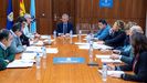 Reunión de la comisión del Consorcio Provincial contra Incendios e Salvamento de Ourense, presidida por Pablo Pérez.