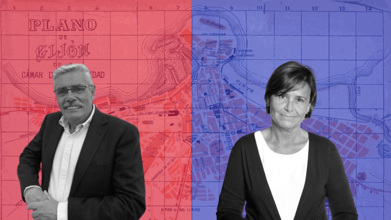 Un miembro de una mesa electoral procede al recuento de votos en un colegio de Madrid.