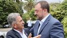Los presidentes de Asturias y Cantabria, Adrián Barbón y Miguel Ángel Revilla