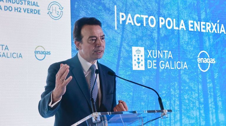 El director ejecutivo de Enagás, Arturo Gonzalo, en una foto de archivo en Galicia